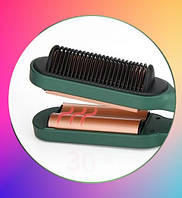 Плойка Kemei Km-2237 (керамічні пластини, іонізація, потужність 70 Вт, дисплей), фото 5