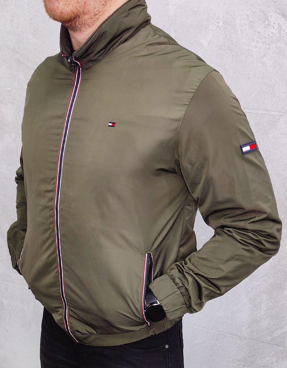 Чоловіча куртка вітровка TOMMY HILFIGER H4234 хакі