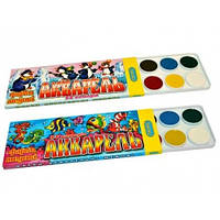 Акварель 12 кольорів медів (карт.) ЛЮКС КОЛОР арт 02002/ 54ящ