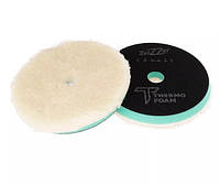 ZviZZer Thermo Wool Pad, green - Меховой круг на зеленом, жестком термопоролоне (РОТОР)