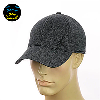 Закрытая мужская кепка на резинке Jordan / Джордан One-size - Серый меланж