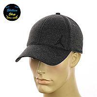 Закрытая мужская кепка на резинке Jordan / Джордан One-size - Темно-серый