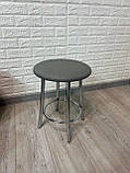 Табурет TEDDY, стілець кухонний, стілець для кухні, металевий табурет із м'яким сидінням, фото 5
