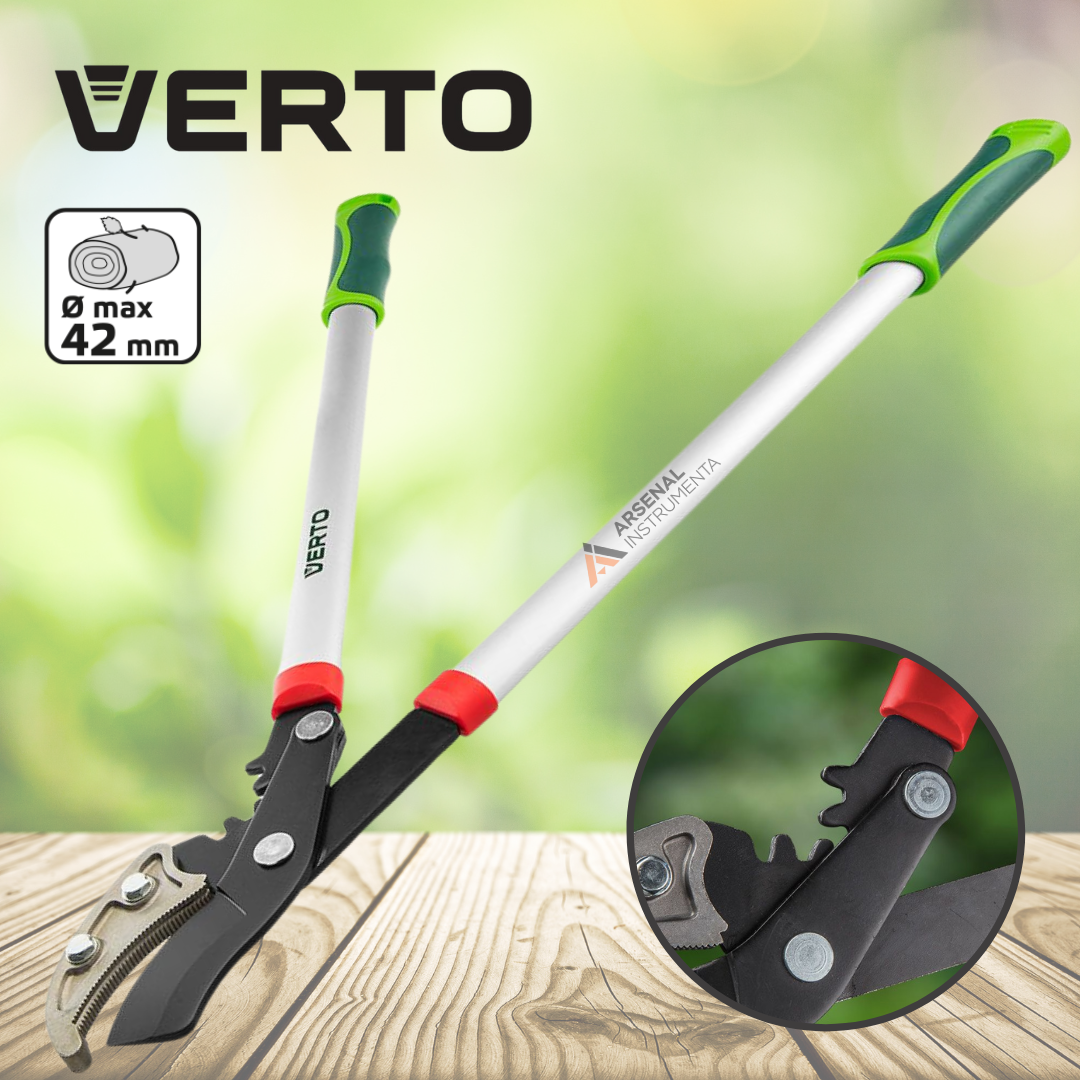 Гілкоріз 710 мм з наковаленкой, ручки з алюмінію Verto 15G257, фото 1