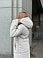 Куртка пальто жіноча зимова сіра код П853, фото 5