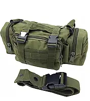 Тактическая многофункциональная сумка через плечо Военная сумка на молнии с одной лямкой с системой MOLLE