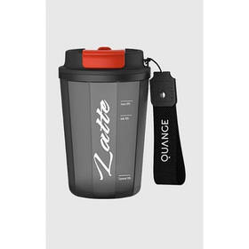 Склянка з кришкою Quange Tritan Coffee Cup 400ml Black