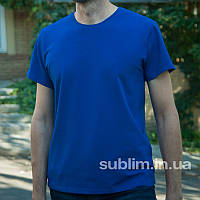 Футболка бавовна синя щільність 190 г/м2