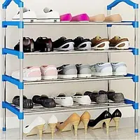 Полиця для Взуття Металева Easy Detachable Shoe Rack Підставка під Взуття 4 полиці