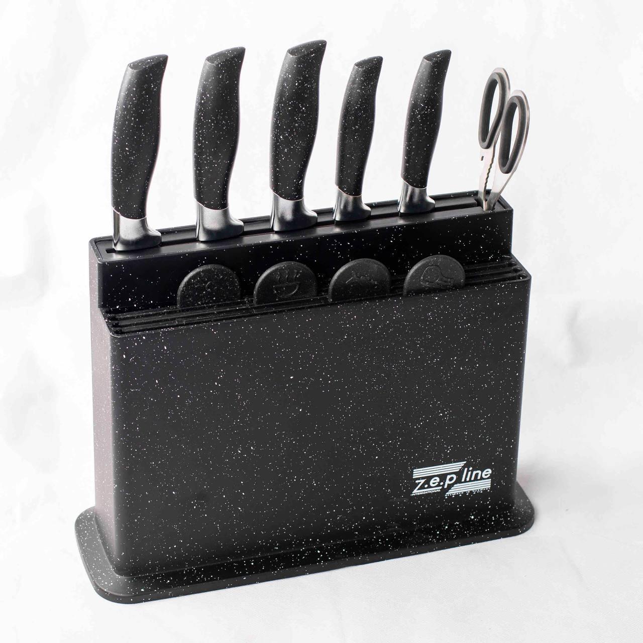 Набір ножів та обробних досточок Zеpline: 5 ножів + 4 досточки + 1 ножиці. Гарна якість!, фото 1