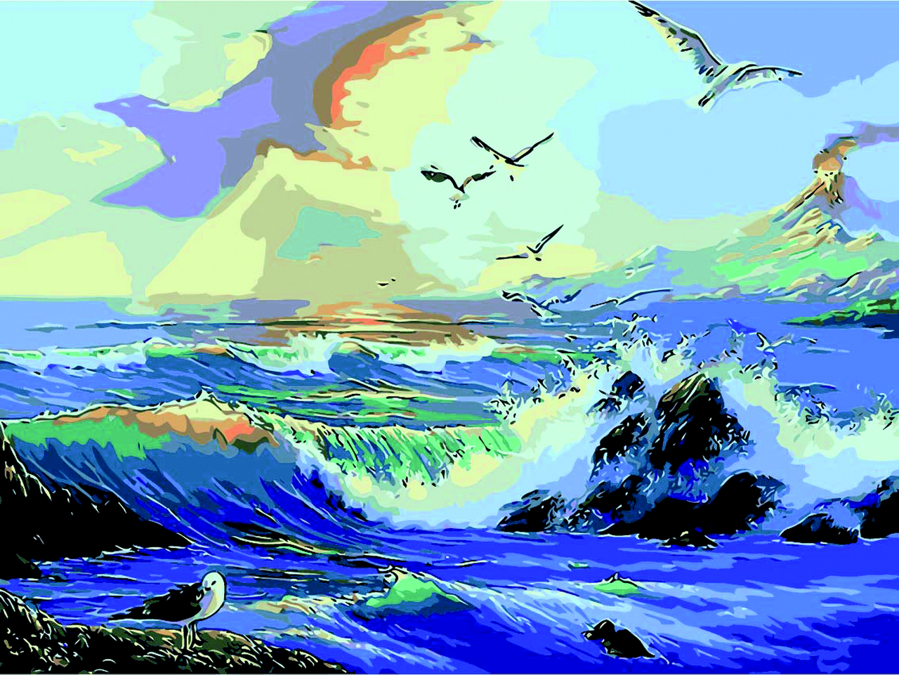 Картина за номерами Після шторму, 40*50, ART Line