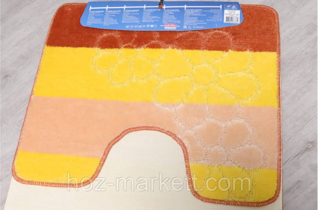 Наборы ковриков для ванной комнаты производство Турция 80 х 50 см и 50 х40 см - фото 2 - id-p255015182