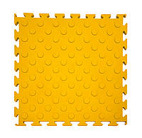 Промышленное модульное покрытие ПВХ МОНЕТА, желтый, 1 шт., 345*345*5 мм, модульная плитка ПВХ, пазл