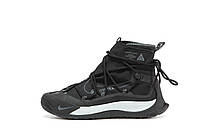 Мужские демисезонные кроссовки NIKE ACG Air Terra Antarktik Black Gor-Tex (черные) стильные кроссы 14558 Найк