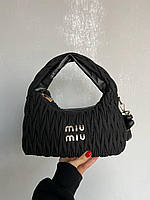 Женская сумка Miu Miu (чёрная) роскошная удобная повседневная сумочка AS476 тренд
