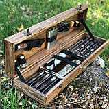 Набір шампурів КАБАН в дерев'яній коробці, фото 2