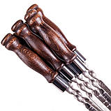 Набір шампурів КАБАН в дерев'яній коробці, фото 6