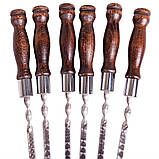 Набір шампурів ТУРИСТ в чохлі з брезенту, фото 7