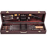 Набір шампурів ВЕДМІДЬ в дерев'яній коробці, фото 2