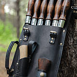 Набір шампурів ІНДІАНЕЦЬ в шкіряному чохлі, фото 2