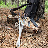 Набір шампурів ІНДІАНЕЦЬ в шкіряному чохлі, фото 7