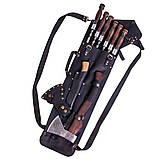 Набір шампурів ІНДІАНЕЦЬ в шкіряному чохлі, фото 9