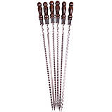 Набір шампурів КОЛЧАН ФІЛІН в шкіряному чохлі, фото 2