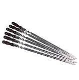 Набір шампурів КОЛЧАН ФІЛІН в шкіряному чохлі, фото 5