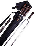 Набір шампурів КОЛЧАН МАХ BLACK в шкіряному чохлі, фото 2