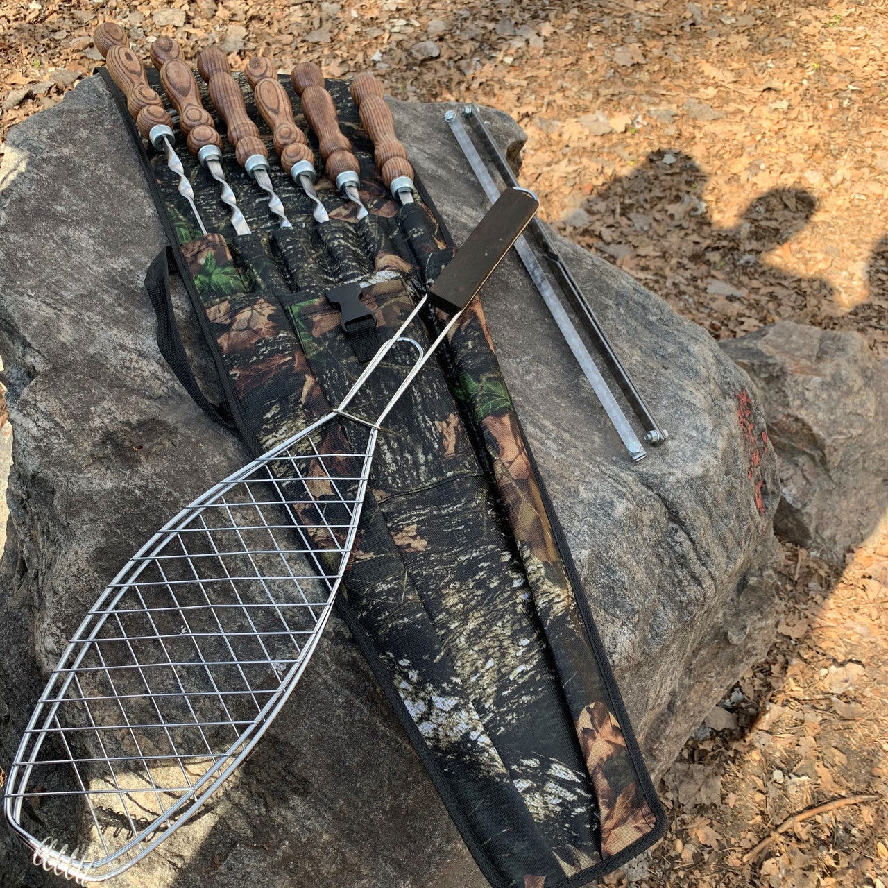 Набір шампурів ЄГЕР в чохлі з брезенту, фото 1