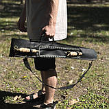 Набір шампурів КОЛЧАН БАРАНЯЧИЙ РІГ в шкіряному чохлі, фото 6