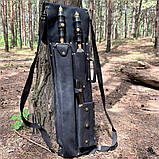 Набір шампурів ШЕРИФ в шкіряному чохлі, фото 2