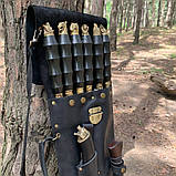 Набір шампурів ШЕРИФ в шкіряному чохлі, фото 3