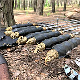 Набір шампурів ШЕРИФ в шкіряному чохлі, фото 5