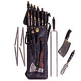 Набір шампурів ШЕРИФ в шкіряному чохлі, фото 9