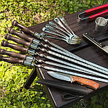 Набір шампурів КАБАН 2.0 у дерев'яній коробці, фото 4