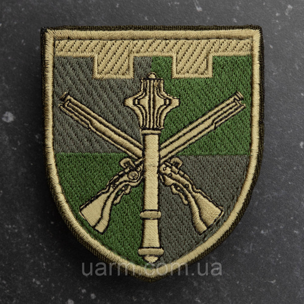 Шеврон ЗСУ Командування ТрО олива, фото 1