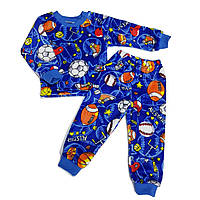 Пижама для мальчиков с травки (теплая)
