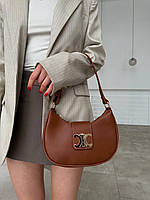 Женская сумка Celine (коричневая) красивая маленькая сумочка для девушки AS481 тренд