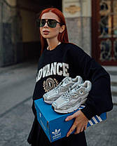 Жіночі кросівки Adidas Astir Originals Gray Silver Кеди Адідас Астір сірі щільна сітка демісезон, фото 3
