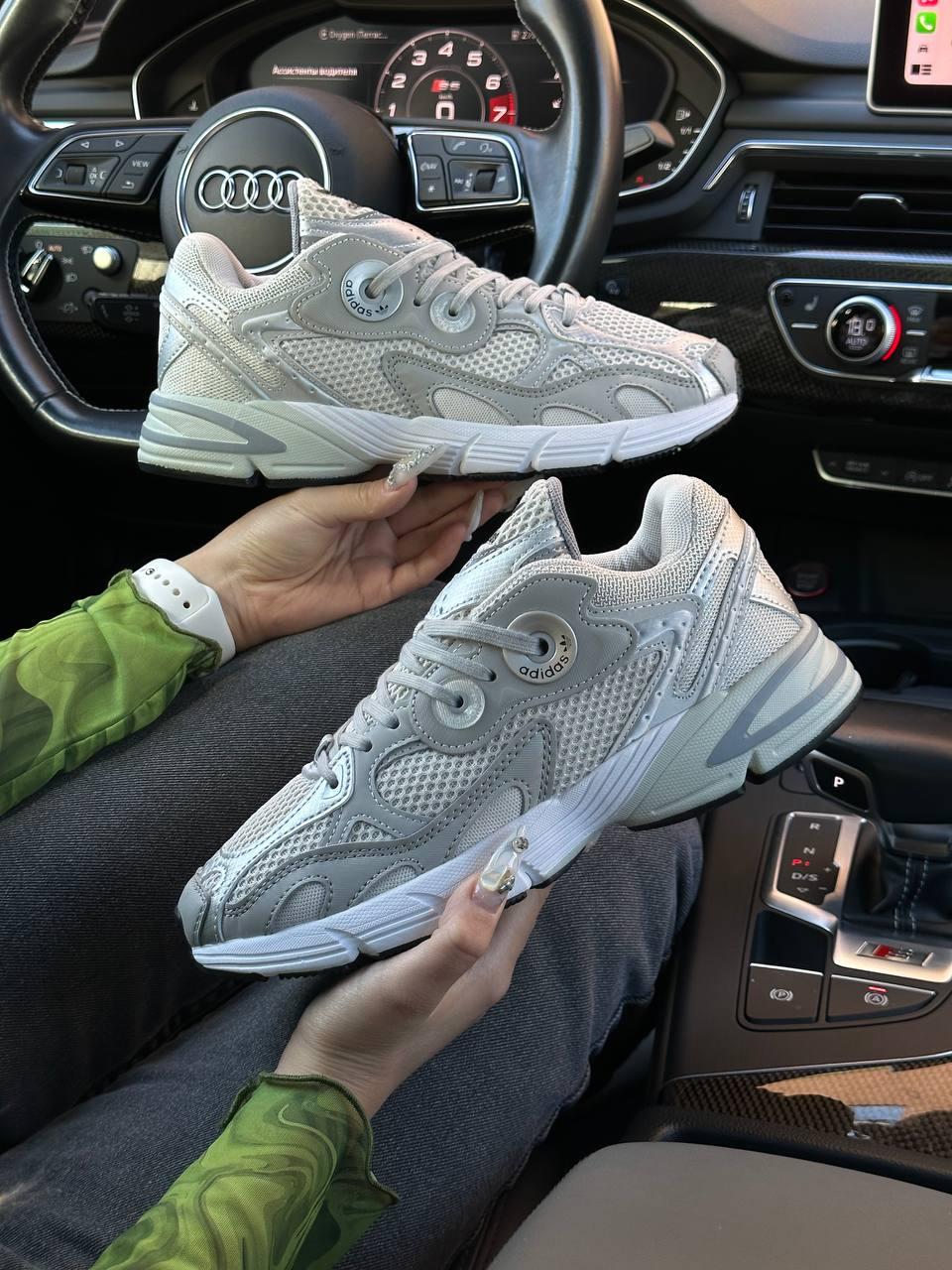 Жіночі кросівки Adidas Astir Originals Gray Silver Кеди Адідас Астір сірі щільна сітка демісезон