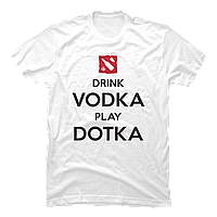 Футболка Drink Vodka Play Dotka