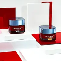 Крем денний L'oreal для зволоження для шкіри обличчя омолоджуючий, Регенеруючий легкий крем обличчя