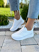 Білі жіночі кросівки Кросівки жіночі білого кольору натуральна шкіра