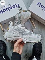 Мужские демисезонные кроссовки Reebok Zig Kinetica II Edge gore-tex Light Grey (серые) модные 1288TP Рибок