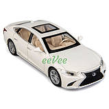 Машинка Lexus LS500H моделька іграшка металева колекційна 16 см Білий (59410), фото 3