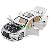 Машинка Lexus LS500H моделька іграшка металева колекційна 16 см Білий (59410), фото 4