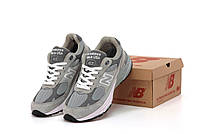 Мужские демисезонные кроссовки New Balance 993 (серые) спортивные стильные кроссы 14360 Нью Беленс vkross