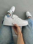 Чоловічі кросівки Adidas Forum Low White (білі) стильні повсякденні кроси A00107 Адідас топ, фото 5