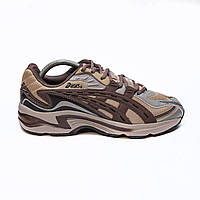 Мужские демисезонные кроссовки Asics gel-preleus (бежевые с коричневым) модные низкие кроссовки 2575 Асикс